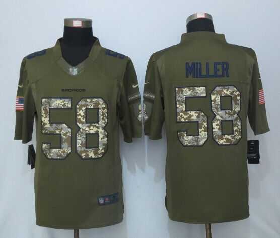 Nike Limited Denver Broncos #58 Miller Green Men's Salute To Service Stitched Jersey,We sell and wholesale Nike Limited Denver Broncos #58 Miller Green Men's Salute To Service Stitched Jersey on line form chian!